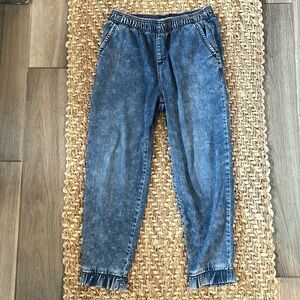 Abercrombie and Fitch denim joggers size small